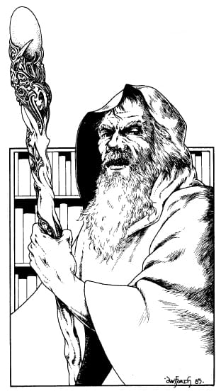 'The Blue Wizard Pallando', by Liz Danforth