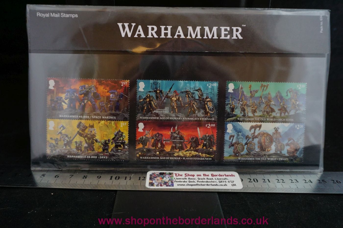 Royal Mail Warhammer Stamps Presentation Pack - The Shop on the Borderlands